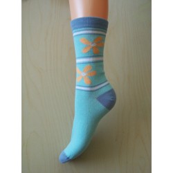 Mintás női bokazokni